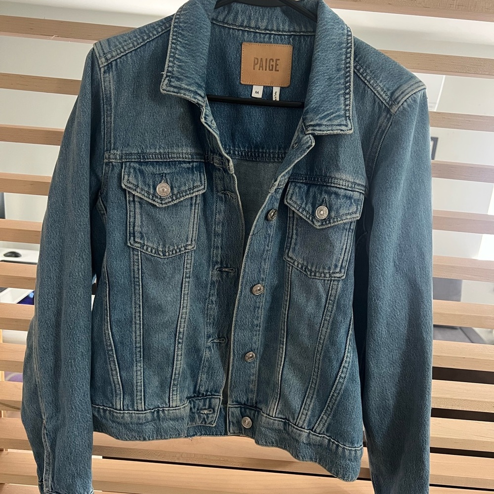 PAIGE Classic Blue Denim Jacket